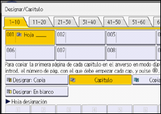 Ilustración de la pantalla del panel de mandos