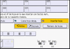 Ilustración de la pantalla del panel de mandos