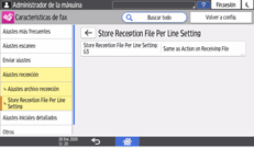 Ilustración de la pantalla del panel de mandos