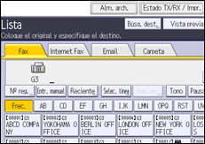 Ilustración de la pantalla del panel de mandos