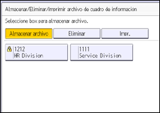 Ilustración de la pantalla del panel de mandos