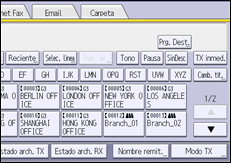 Ilustración de la pantalla del panel de mandos