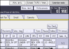 Ilustración de la pantalla del panel de mandos