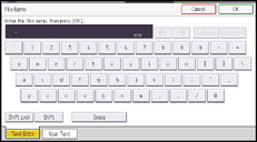 Ilustración de la pantalla del panel de mandos