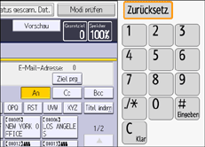 Ilustración de la pantalla del panel de mandos