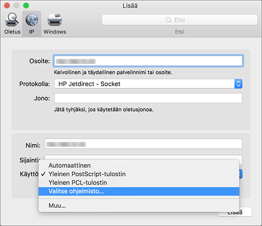 Kuva ohjaimen näytöstä