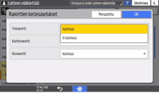 Käyttöpaneelin näyttö