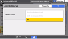 Käyttöpaneelin näyttö