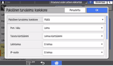 Käyttöpaneelin näyttö