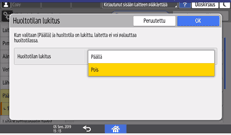Käyttöpaneelin näyttö