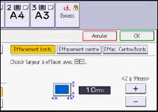 Illustration de l'écran du panneau de commande