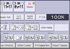 Illustration de l'écran du panneau de commande