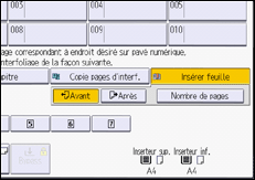 Illustration de l'écran du panneau de commande