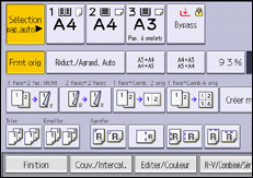 Illustration de l'écran du panneau de commande