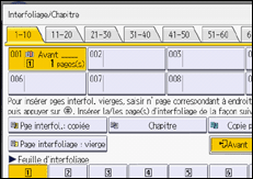 Illustration de l'écran du panneau de commande
