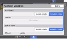 A kezelőpanel ismertetése