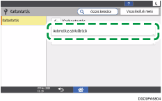 A kezelőpanel ismertetése