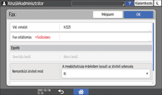 A kezelőpanel ismertetése