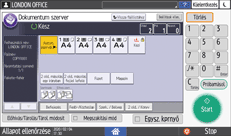 A kezelőpanel ismertetése