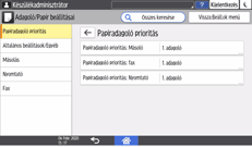 A kezelőpanel ismertetése