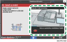 A kezelőpanel ismertetése