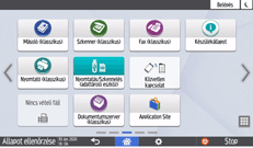 A kezelőpanel ismertetése