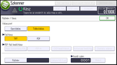 A kezelőpanel ismertetése