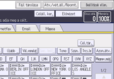 A kezelőpanel ismertetése