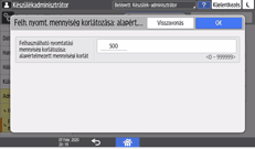 A kezelőpanel ismertetése