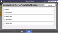 A kezelőpanel ismertetése