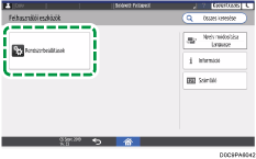 A kezelőpanel ismertetése