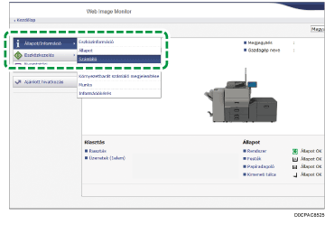 Webböngésző képernyőjének illusztrációja