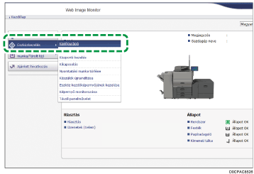 Webböngésző képernyőjének illusztrációja