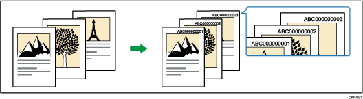 Illustrazione del testo del timbro