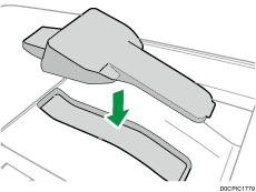 Illustrazione del vassoio di supporto carta sottile