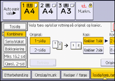 Illustrasjon av betjeningspanelet