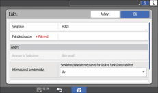Illustrasjon av betjeningspanelet