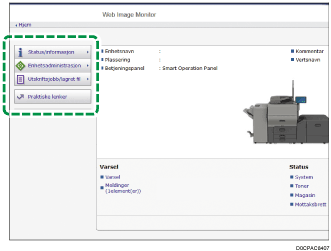 Illustrasjon av nettleserskjerm