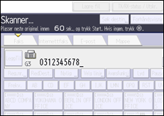 Illustrasjon av betjeningspanelet