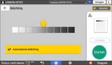 Afbeelding van bedieningspaneel