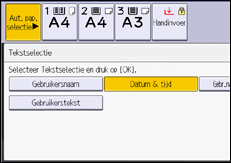 Afbeelding van bedieningspaneel