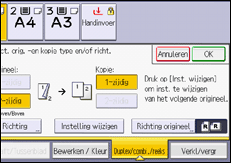 Afbeelding van bedieningspaneel