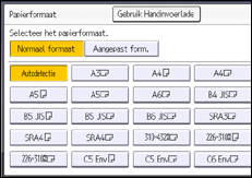 Afbeelding van bedieningspaneel