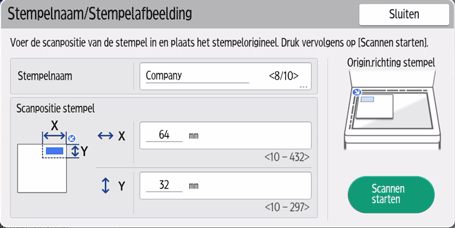 Afbeelding van bedieningspaneel