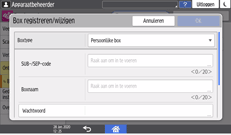 Afbeelding van bedieningspaneel