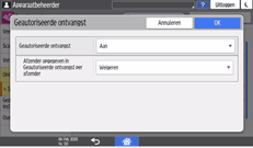 Afbeelding van bedieningspaneel