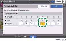 Afbeelding van bedieningspaneel
