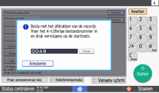Afbeelding van bedieningspaneel