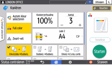 Afbeelding van bedieningspaneel