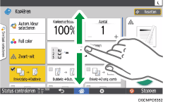 Afbeelding van bedieningspaneel